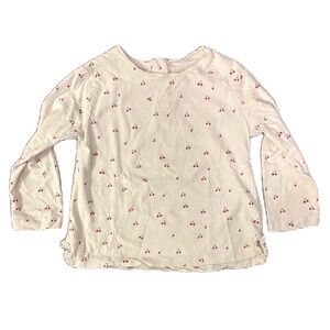 Zara Kids Long-Sleeve Shirt with Cherry Print - Size 4-5